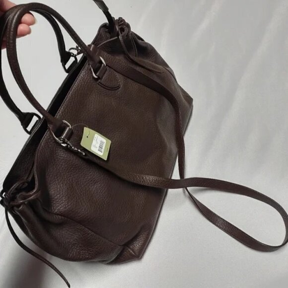 Marshall Field Brown Leather  Handbag NWT - Picture 3 of 11